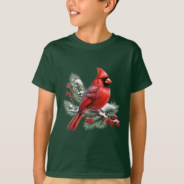 Camiseta Um Cardinal Vermelho (Frente)