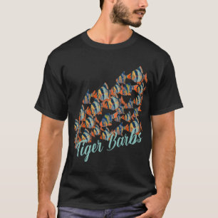 Camiseta Um cardume de peixes Tiger Barb nadando