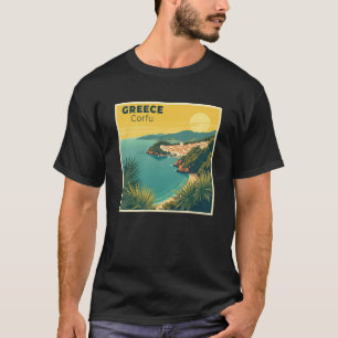 Camiseta Um Cartaz de Viagem Clássico Nostálgico – Grécia C