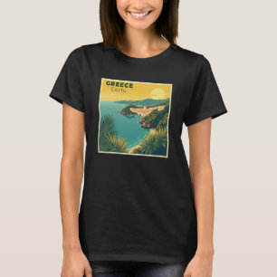 Camiseta Um Cartaz de Viagem Clássico Nostálgico – Grécia C