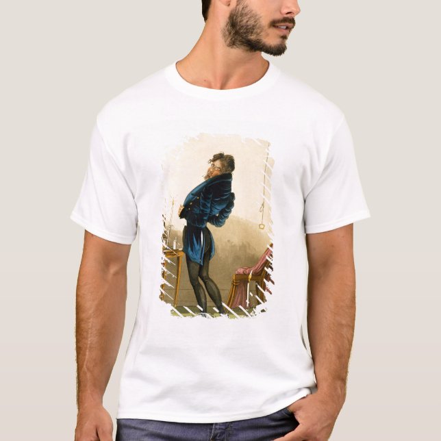 Camiseta Um casaco novo (litho da cor) (Frente)