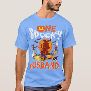 Camiseta Um Casal de Halloween, Marido Spooky, Assustador