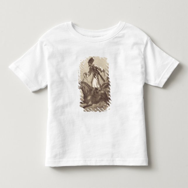 Camiseta Um cavaleiro do Cossack (Frente)