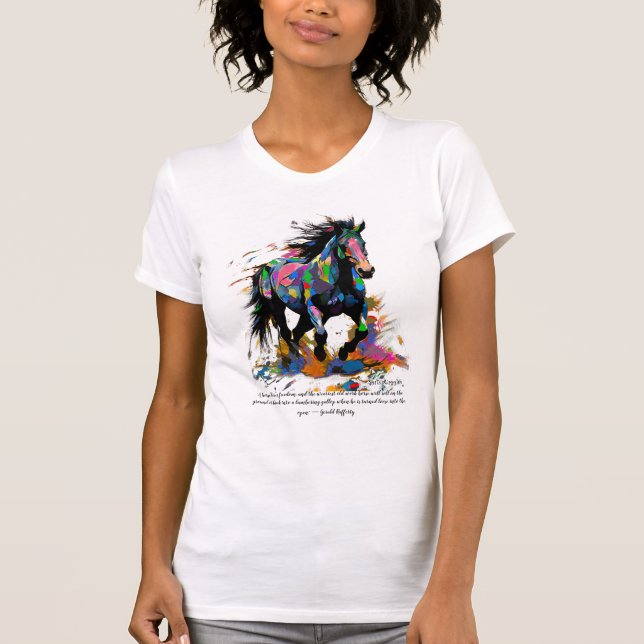 Camiseta "Um cavalo ama a liberdade! (Frente)