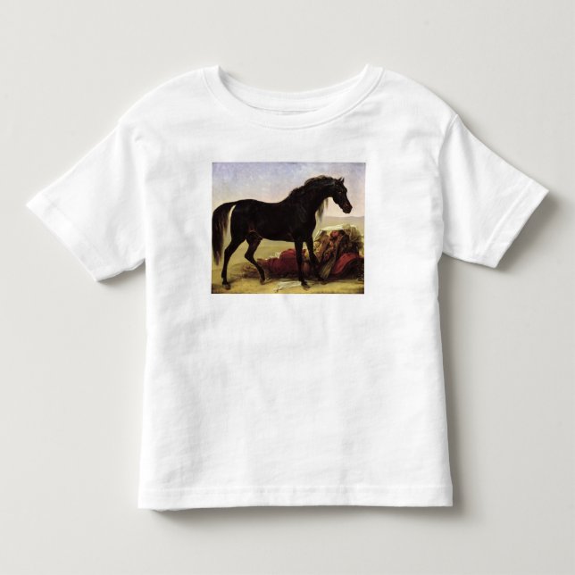Camiseta Um cavalo árabe (Frente)