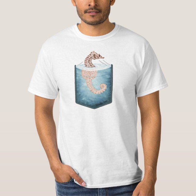Camiseta Um Cavalo-Marinho de Bolso (Frente)