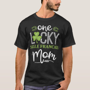 Camiseta Um Cavalo Selle Francais Sortudo Mãe Cavalgada Irl