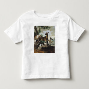 Camiseta Um cervo perseguido por cães, 1725