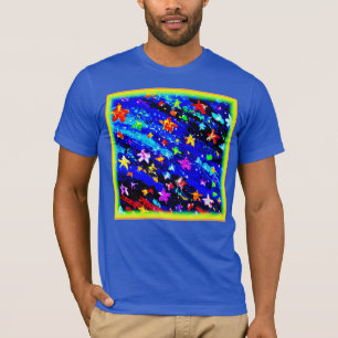 Camiseta Um Céu Estrelado De Cor Brilhante. Comprar Agora