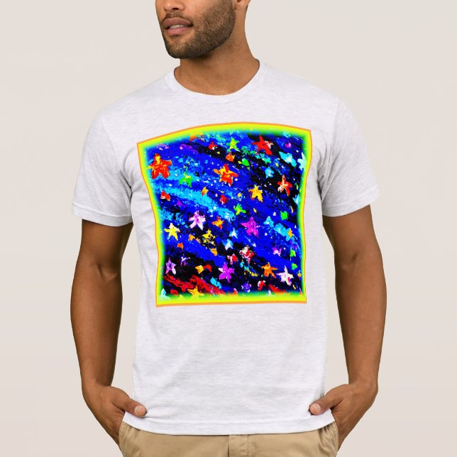 Camiseta Um Céu Estrelado De Cor Brilhante. Comprar Agora (Frente)