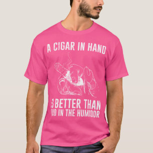 Camiseta Um Charuto Na Mão Entusiasta de Charuto Charuto