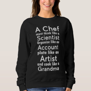 Camiseta Um Chef Deve Pensar Como Um Chef Engraçado Cientis