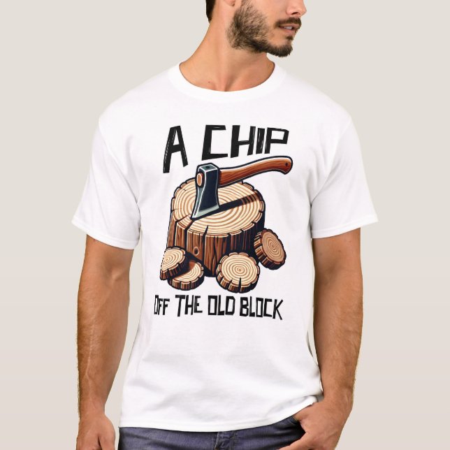 Camiseta Um chip do antigo bloco (Frente)