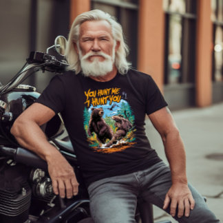 Camiseta Um choque no bosque caçando humoralmente