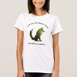 Camiseta Um com a camisa-da-mãe