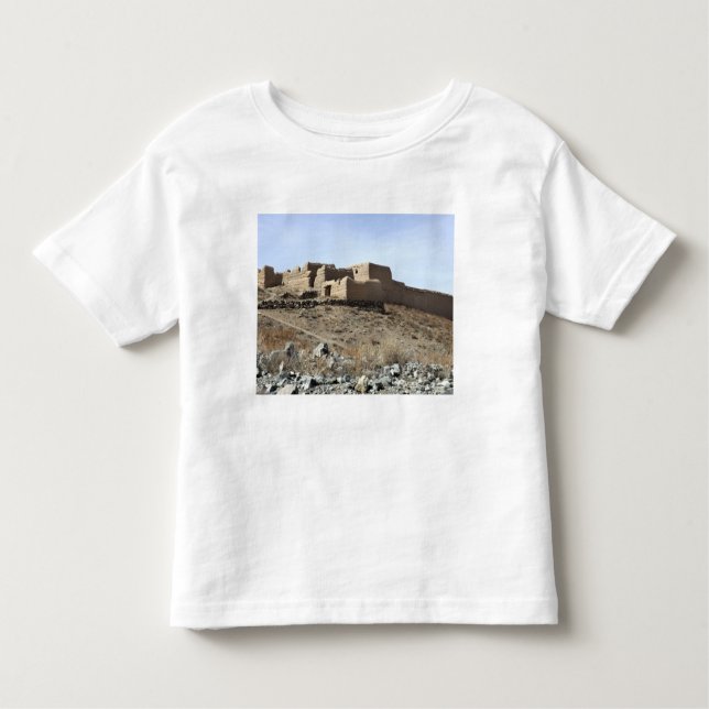 Camiseta Um composto fortificado na aldeia de Akbar Kh (Frente)
