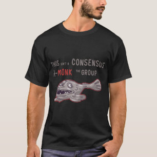 Camiseta um consenso entre o grupo Presente Aquário