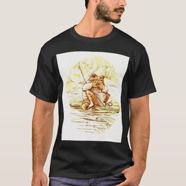 Camiseta Um Conto de Jerermy Fisher por Beatrix Potter (Frente)