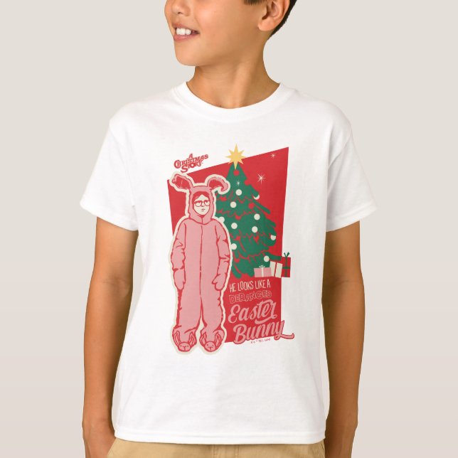 Camiseta Um Conto de Natal | Coelho de Páscoa Desmiolado (Frente)