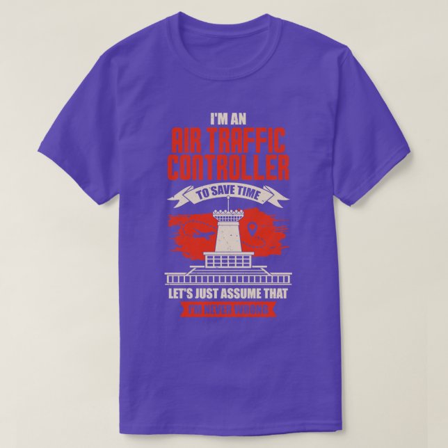 Camiseta Um Controlador De Tráfego Aéreo (Frente do Design)