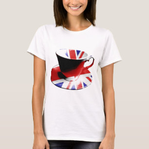 Camiseta Um copo agradável do chá inglês