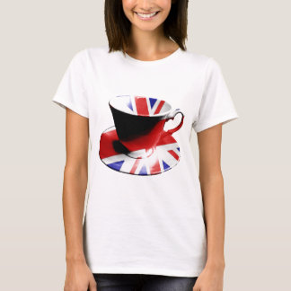 Camiseta Um copo agradável do chá inglês