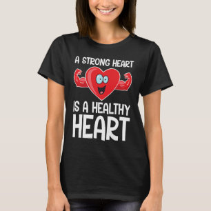 Camiseta Um Coração Forte é um Malhação Engraçado Saudável