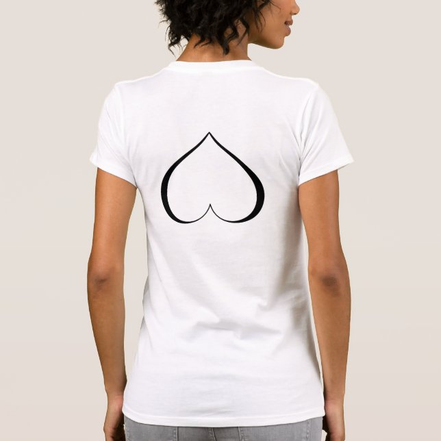 Camiseta UM CORAÇÃO NO Bloco DE DESTENSÃO (Verso)