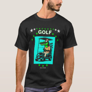 CAMISETA UM CROCODILO GOLFANTE - ANIMAIS DE GOLFE ENGRAÇADO