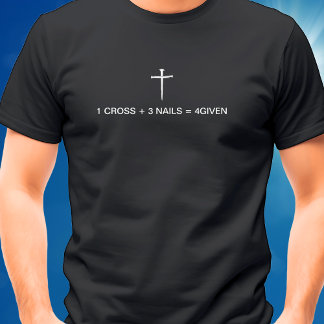 Camiseta Um Cruz Um Cruz Três Pregos Branco