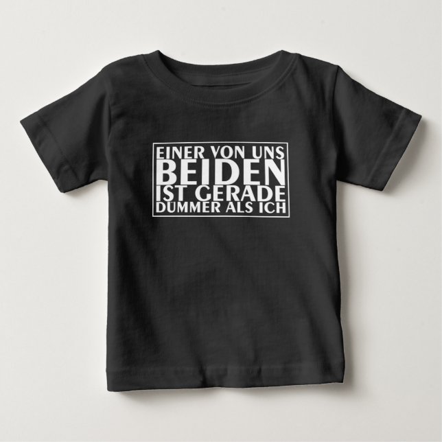 Camiseta Um de nós dois é mais burro do que eu (Frente)