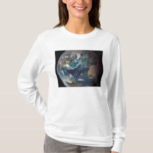 Camiseta Um de vista completa da terra que mostra os dados