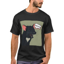 Um demônio da Tasmânia que parece muito bonito