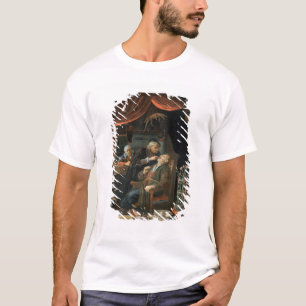 Camiseta Um dentista que examina o dente de um ancião (ól