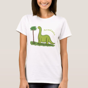 Camiseta Um desenho animado de brontosaurus dinossauros, ve