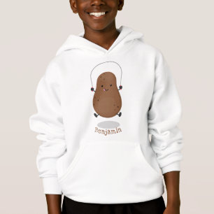 Camiseta Um desenho animado de corda de batata feliz