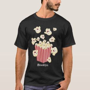 Camiseta Um desenho animado de pipoca