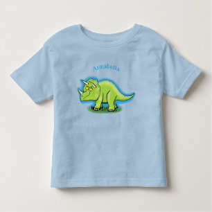 Camiseta Um desenho animado de triceratops dinossauros, ver