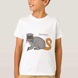 Camiseta Um desenho animado do Imperador Bonito Tamarin