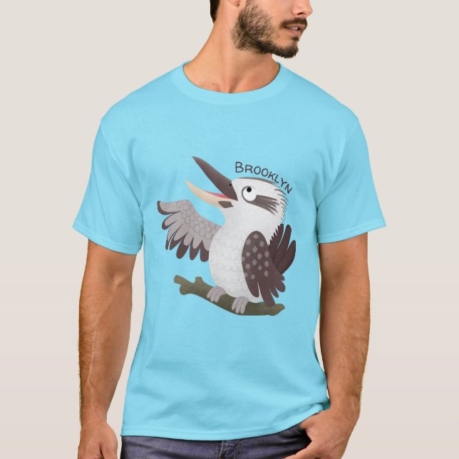 Camiseta Um desenho animado e engraçado (Frente)