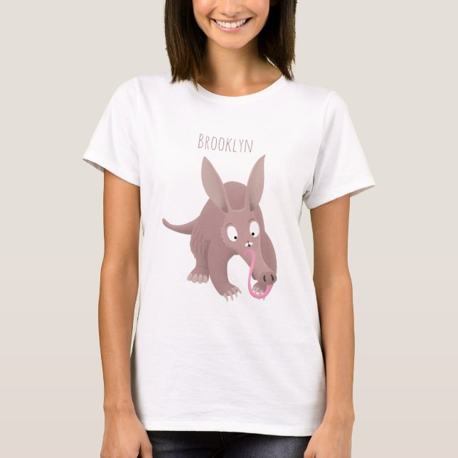 Camiseta Um desenho animado engraçado (Frente)