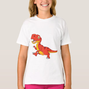 Camiseta Um desenho animado tiranossauro rex