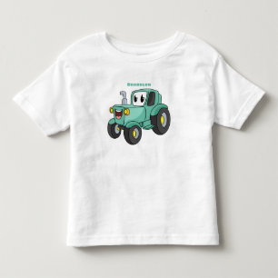 Camiseta Um desenho animado verde e bonito