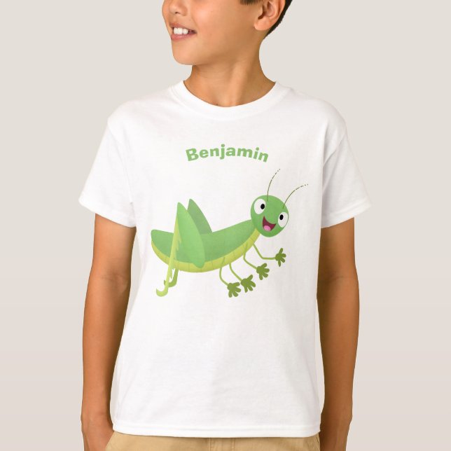 Camiseta Um desenho animado verde-giro (Frente)