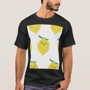 Camiseta Um desenho para limões lindos: Vintage sem costura