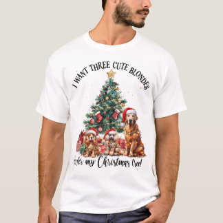 Camiseta Um design de Natal para amantes de cães e cachorro