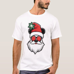 Camiseta Um Design de Papai Noel Na moda para as tendências
