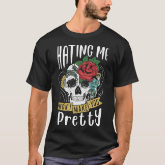 Camiseta Um Design De Presente Engraçado Que Me Odeia Não V
