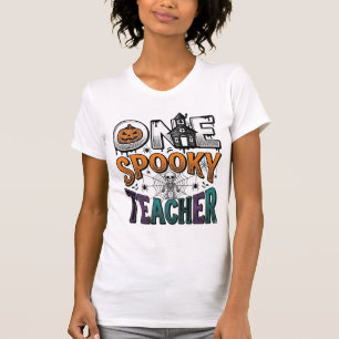Camiseta Um Design de Vetor de Halloween de um Professor As