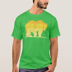 Camiseta Um design do urso Selvagem, Excelente para aventur